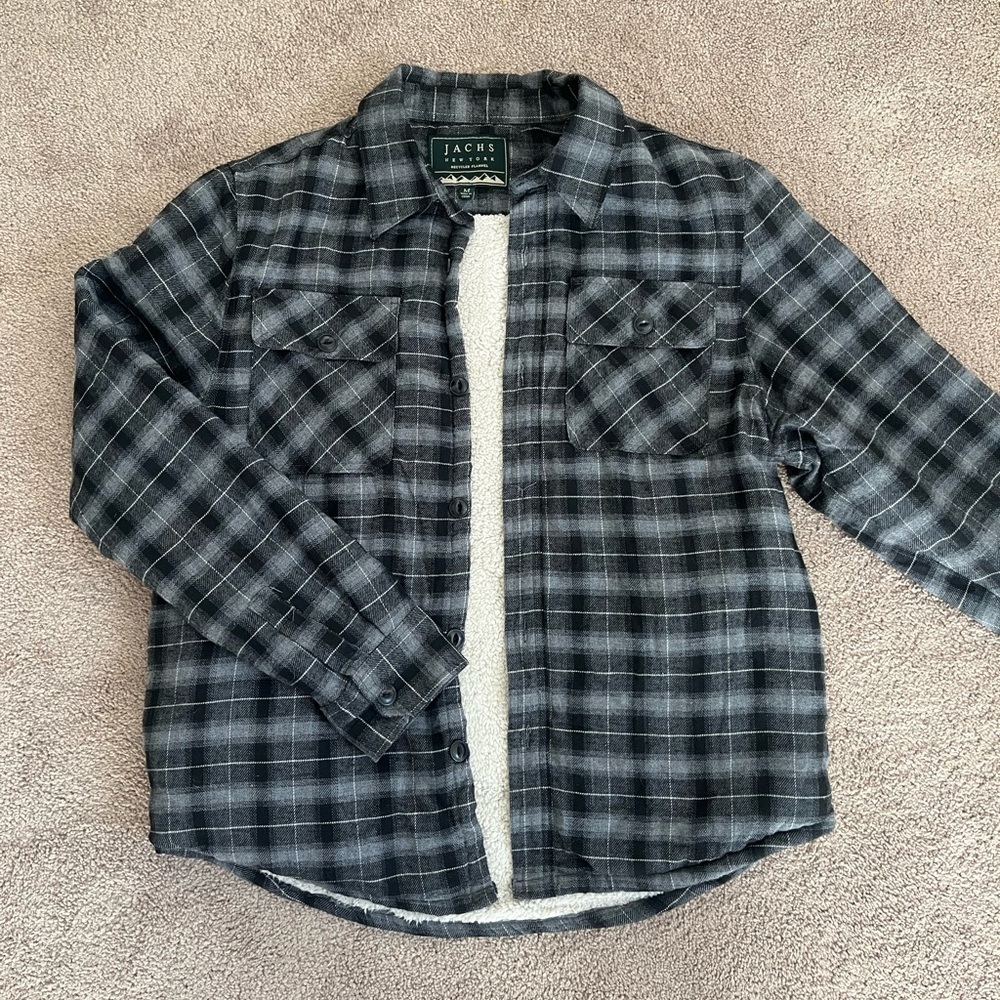 Mens winter lined flannel
